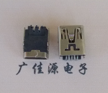 泰州MINI USB前两脚插座 90度卧式 端子DIP针脚定义