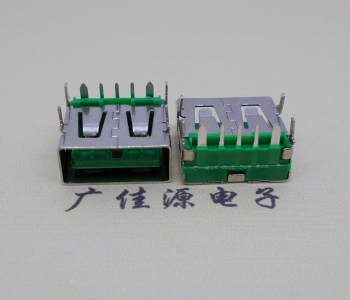 泰州5A大电流 快充接口 USB5p绿胶芯 常规母座
