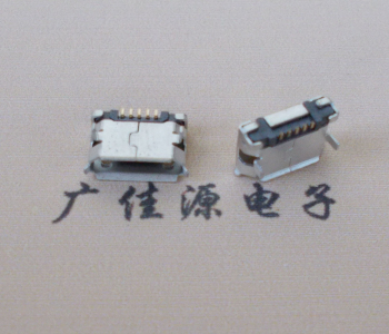 泰州Micro USB卷口 B型(无柱）插板脚间距6.4普通端子