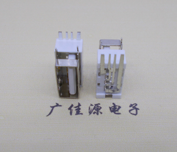 泰州USB侧立式短体10.0尺寸 侧插加宽脚5A大电流插座
