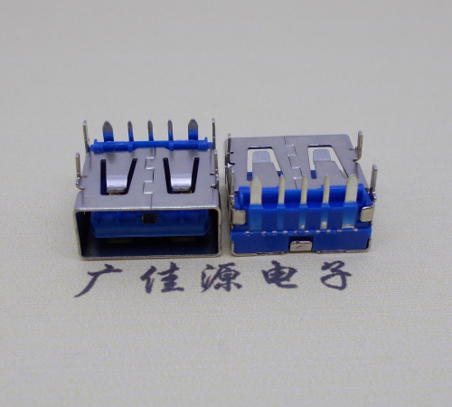 泰州 USB5安大电流母座 OPPO蓝色胶芯,快速充电接口