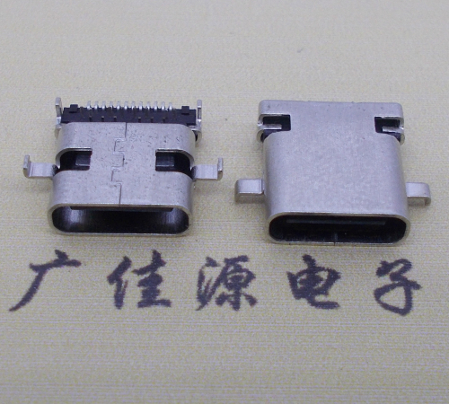 泰州卧式type-c24p母座沉板1.1mm前插后贴连接器